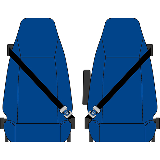 BEZUG NEW EUROCARGO 4 SERIE 1+1 BLAU BEZUG NEW EUROCARGO 4 SERIE 1+1 BLAU