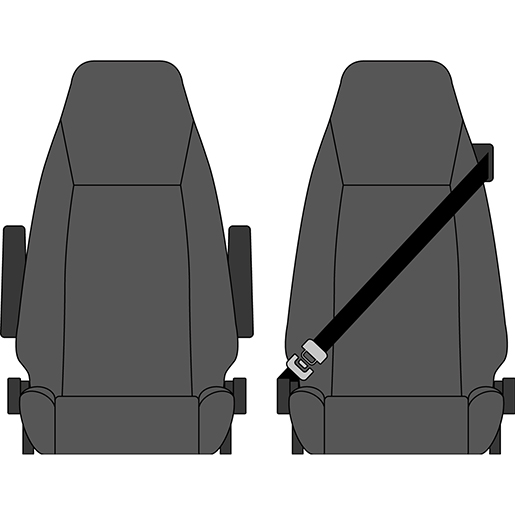 Detail von Mikrofaserbezüge VOLVO FH 12 FH 13 FH 16 ab 2009 305