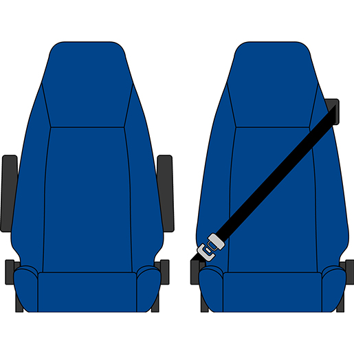 FODERA VOLVO FH 12/13/16 2009 1+1 BLU FODERA VOLVO FH 12/13/16 2009 1+1 BLU
