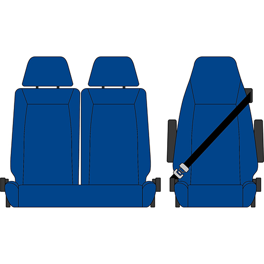 BEZUG NEW EUROCARGO 4 SERIE 1+2 BLAU BEZUG NEW EUROCARGO 4 SERIE 1+2 BLAU