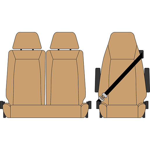 BEZUG NEW EUROCARGO 4 SERIE 1+2 BEIGE BEZUG NEW EUROCARGO 4 SERIE 1+2 BEIGE