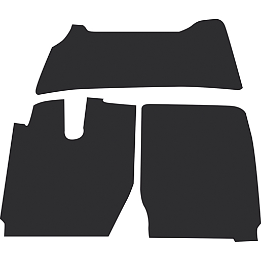 TAPIS EUROC. 1/2SERIE 3PC 92/03 NOIR