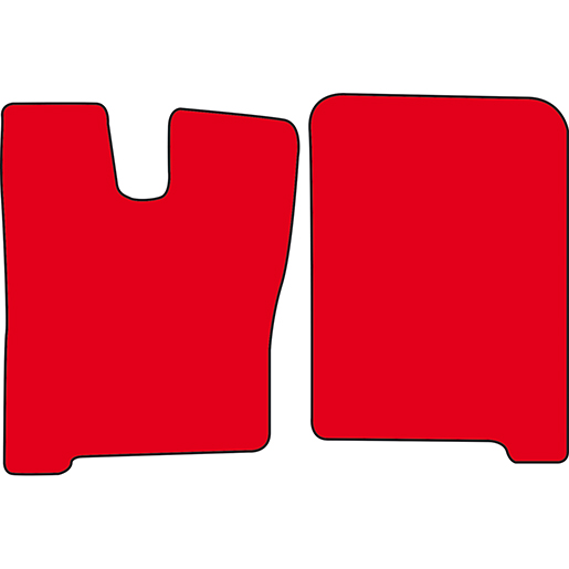 TAPIS EUROC.4SERIE 2PC APRES 2008 ROUGE