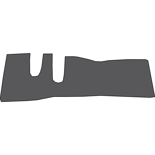 Dessin technique de Moquettes MITSUBISHI CANTER série 2 grande cabine 105