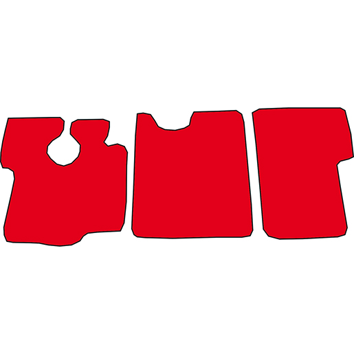 TAPIS NISSAN TRADE 3 PZ ROUGE