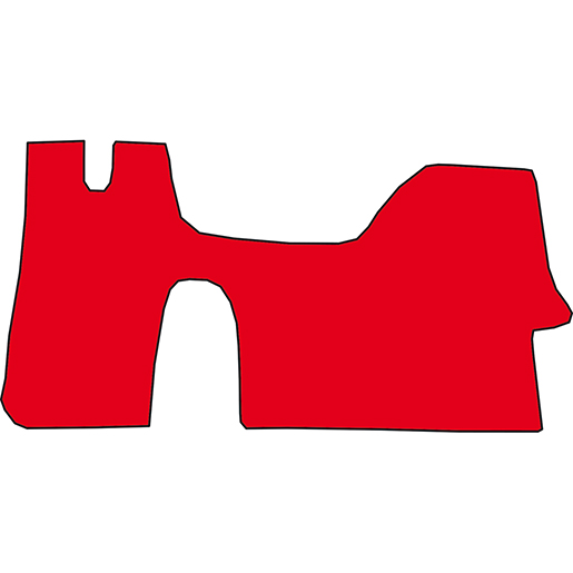 TAPIS RENAULT MASTER 03/07 ROUGE