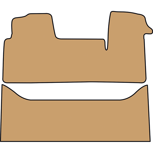 TAPIS RENAULT MASTER 09 7 SIEGES BEIGE