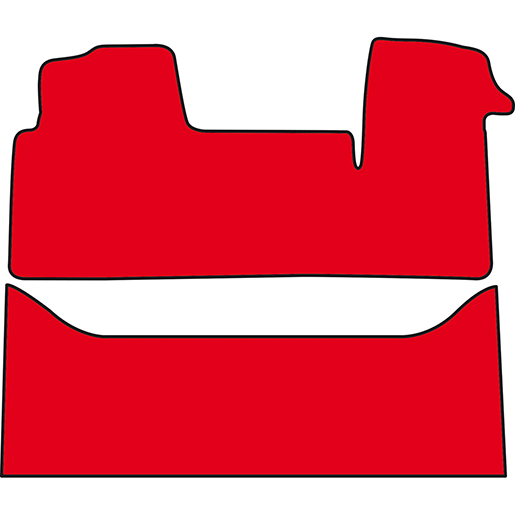 TAPIS RENAULT MASTER 09 7 SIEGES ROUGE