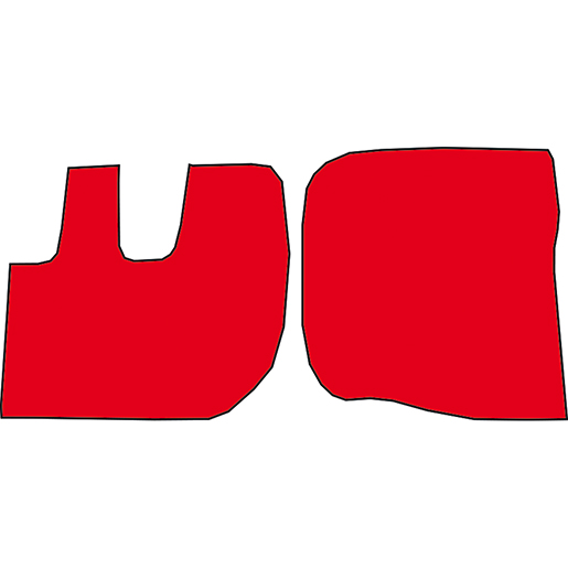 TAPIS RENAULT MIDLUM/DAF LF ROUGE