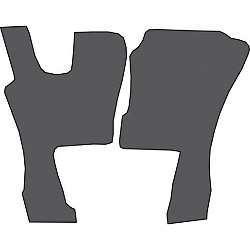 Dessin technique de Moquettes SCANIA R depuis 2004 100