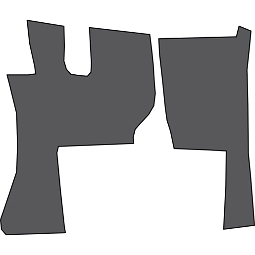 Dessin technique de Moquettes VOLVO FH 12 FH13 FH16 depuis 2009 100