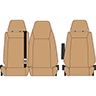FODERA RENAULT MASTER 1+2 2024 BEIGE