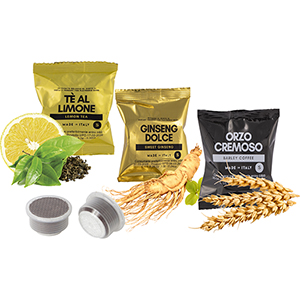 Tè, orzo e ginseng solubili 50 capsule EDP