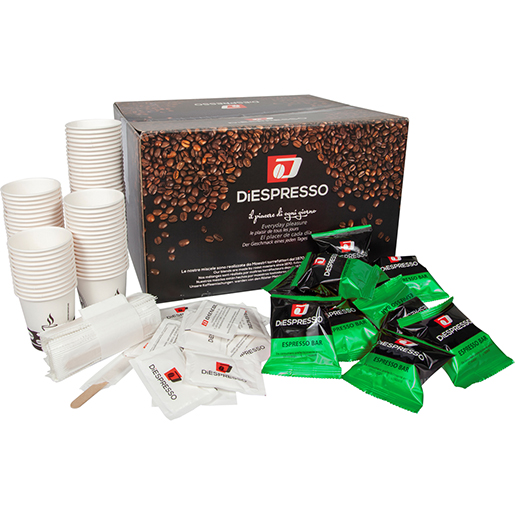 Espresso-Bar-Kaffee EPD DiEspresso 100 Kapseln mit Service-Kit