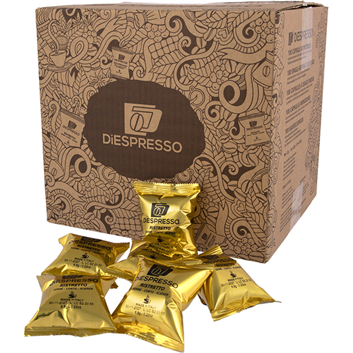 Verpackung von Ristretto-Kaffee EPD DiEspresso 100 Kapseln 405