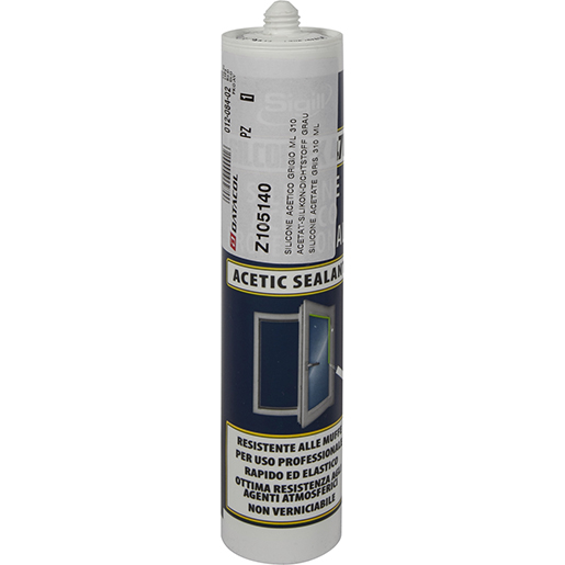 Universelles, graues, schimmelresistentes Acetatsilikon PREMIUM LINE Universelles, graues, schimmelresistentes Acetatsilikon PREMIUM LINE