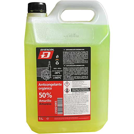 ANTICONGELANTE ORGANIC. 50% AMARILLO 5LT