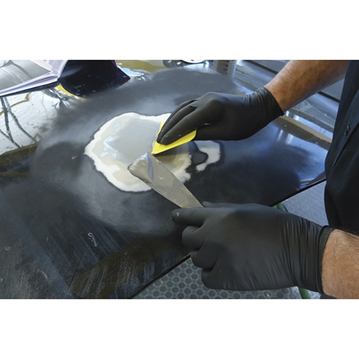 Uso di Stucco con microscaglie di alluminio 500