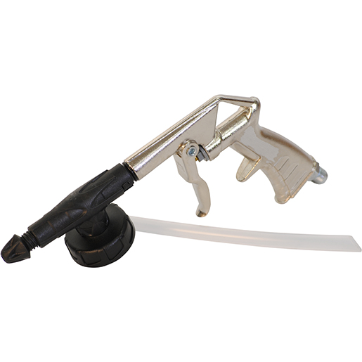 Pistola con vaporizador antigravilla