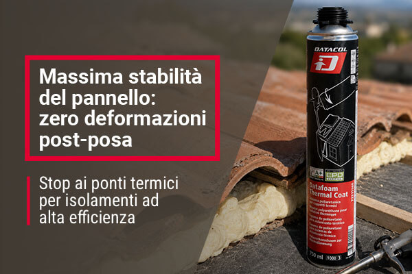 Schiuma poliuretanica adesiva per cappotti